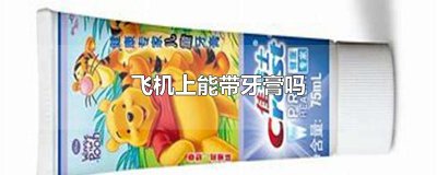 ​飞机上能带牙膏吗