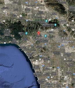 ​比弗利山庄是洛杉矶的一个著名富人区，未被山火烧毁